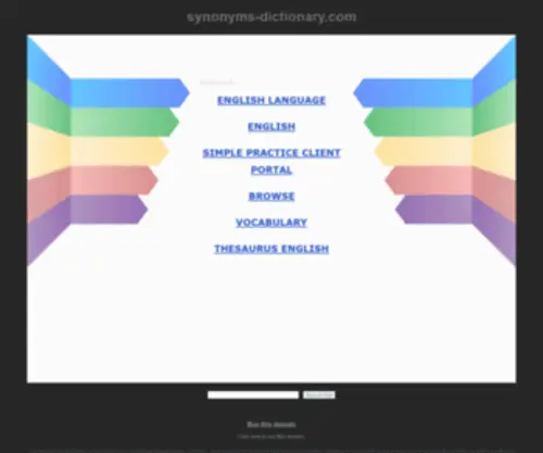 Synonyms-Dictionary.com(Synonym Dictionary) Screenshot
