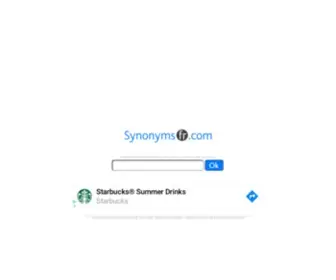 Synonyms-FR.com(SYNONYMS FR) Screenshot