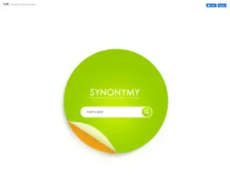 Synonymy.com(Online synonym dictionary) Screenshot