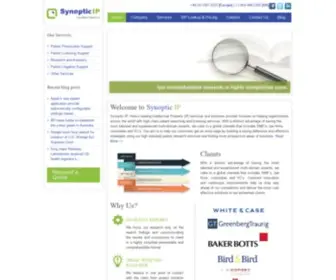 Synopticip.com(Patent Search Outsourcing India) Screenshot