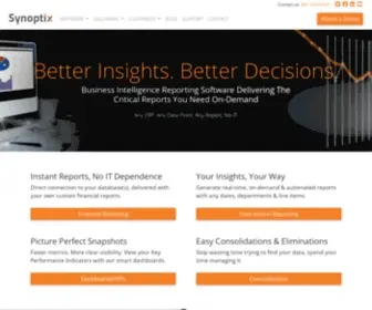 Synoptixsoftware.com(Best Financial Reporting Software 2022) Screenshot