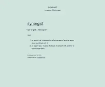 SYNRGST.net(Increasing Effectiveness) Screenshot