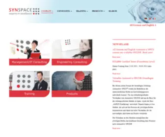 SYNspace.com(Das Unternehmen SynSpace) Screenshot