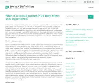 SYntaxDefinition.com(Syntax definition) Screenshot