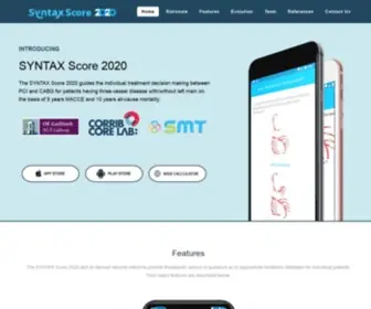 SYntaxscore2020.com(The SYNTAX Score 2020) Screenshot