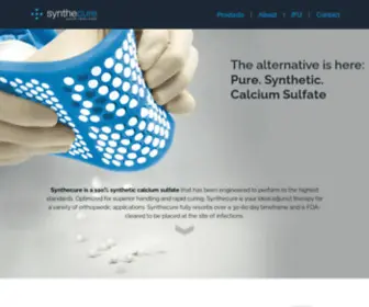 SYNthecure.com(Synthetic Calcium Sulfate) Screenshot