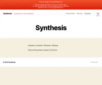 SYNthesis.com(Consulting, Product and System Design) Screenshot