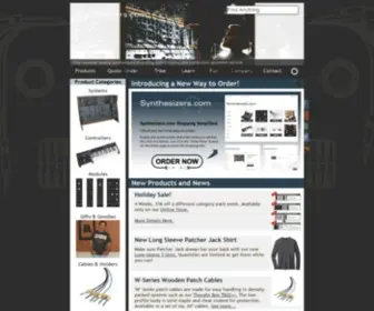 SYNthesizers.com(Analog Modular Synthesizers for Electronic Music by) Screenshot