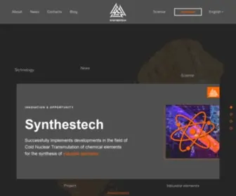 SYNthestech.com(LENR) Screenshot