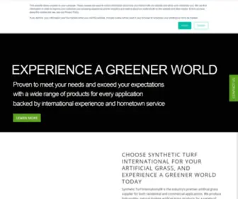 SYNthetic-Turf.com(Choose Synthetic Turf International®) Screenshot