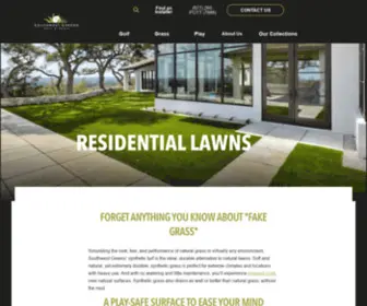 SYNtheticGrasses.com(Residential Artificial Lawns) Screenshot