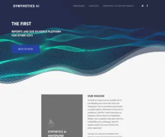 SYNtheticsai.com(The Ecosystem for Trusted AI Innovation) Screenshot