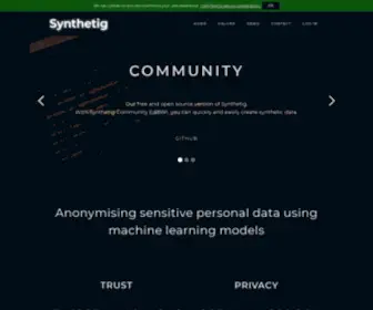 SYNthetig.ai(We make a software platform) Screenshot