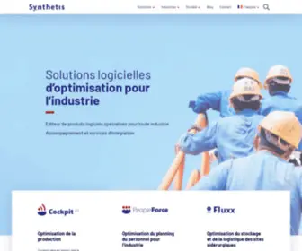 SYNthetis.com(Solutions d’optimisation pour l’industrie 4.0) Screenshot
