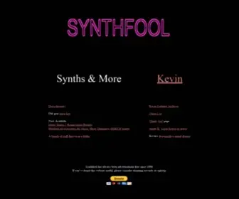 SYNThfool.com(Synthfool) Screenshot