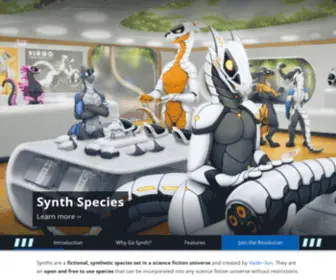 SYNTHspecies.com(Synth species) Screenshot