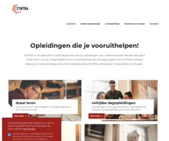 SYNtra.be(Ontdek hier de praktijkgerichte opleidingen in jouw buurt) Screenshot