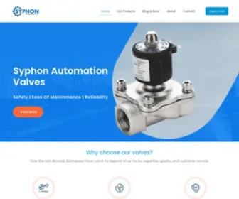 SYphonautomation.com(Solenoid Valve Manufacturer & Supplier) Screenshot