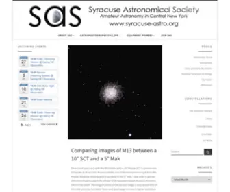 Syracuse-Astro.org(Syracuse Astro) Screenshot