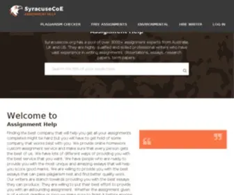 Syracusecoe.org(Free Essays Online) Screenshot