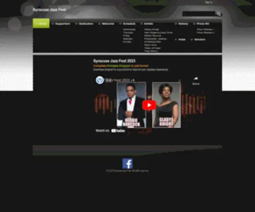 SyracusejazzFest.com(Syracuse Jazz Fest) Screenshot