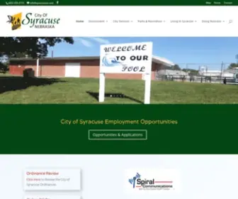 Syracusene.com(City of Syracuse Nebraska) Screenshot