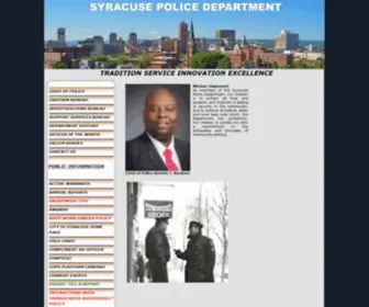 Syracusepolice.org(Syracuse Police Department) Screenshot