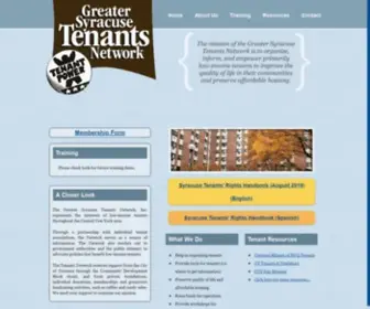 Syracusetenant.org(The Greater Syracuse Tenants Network) Screenshot