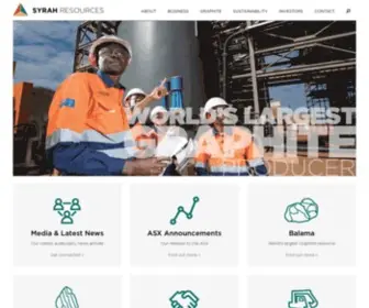 Syrahresources.com.au(Syrah Resources) Screenshot