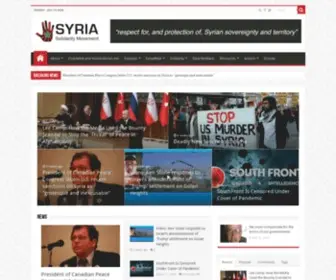 Syriasolidaritymovement.org(Solidarity with the Syrian people) Screenshot