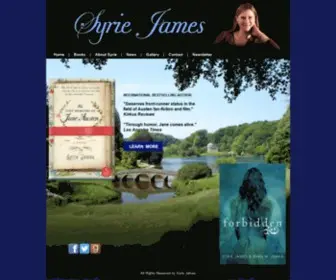 Syriejames.com(Syrie James l Bestselling Author) Screenshot