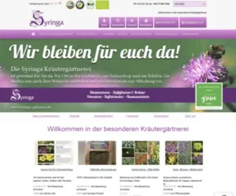 Syringa-Pflanzen.de(Versand für Duftpflanzen) Screenshot