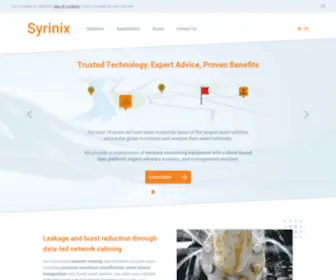 Syrinix.com(Intelligent Pipeline Monitoring) Screenshot