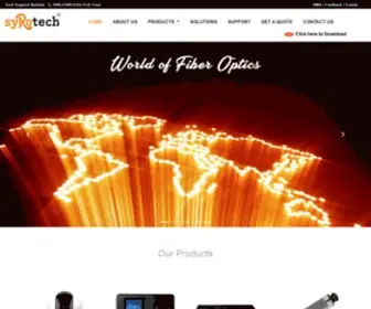 Syrotech.com(Optical Fiber Network & Surveillance Products Manufacturer) Screenshot
