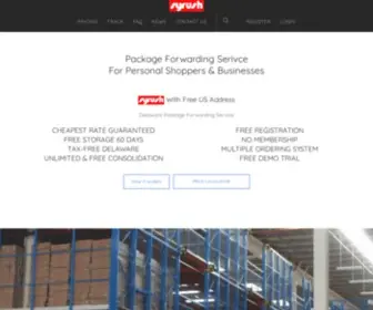 Syrush.com(Package Forwarding Service from USA) Screenshot