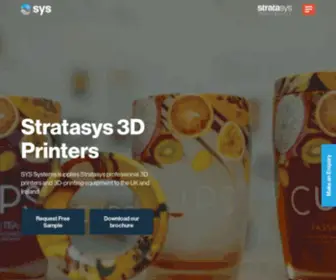SYS-UK.com(Stratasys 3D Printers) Screenshot