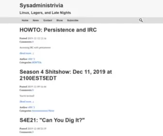 Sysadministrivia.com(Sysadministrivia) Screenshot