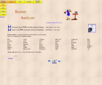 Sysanalyser.com(System Analyser (c)) Screenshot