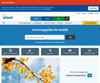 Sysav.se(Sysav för privatpersoner) Screenshot