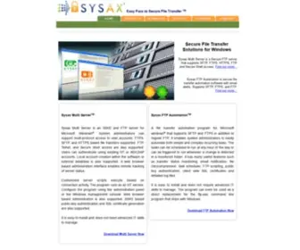 Sysax.com(Windows File Transfer Software) Screenshot