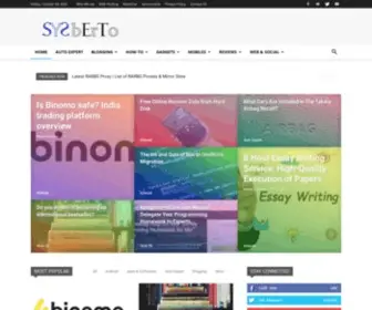 SYsberto.com(A New Wave of Technology) Screenshot