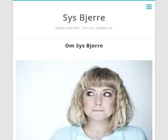 SYSbjerre.dk(Dansk Kunstner) Screenshot