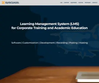 SYSclass.com(Learning Management System) Screenshot