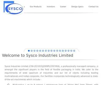 SYscogroup.in(Sysco Industries Limited) Screenshot