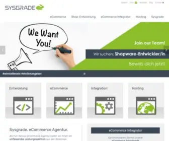 SYSgrade.de(ECommerce Agentur) Screenshot