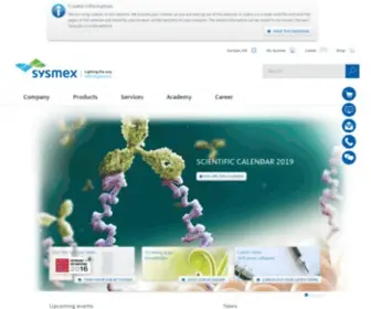 SYsmex-Europe.com(Sysmex Europe SE) Screenshot