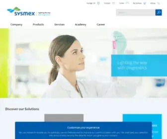 SYsmex.se(Sysmex sverige) Screenshot