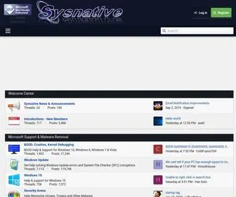 SYsnative.com(Blue Screen of Death (BSOD)) Screenshot