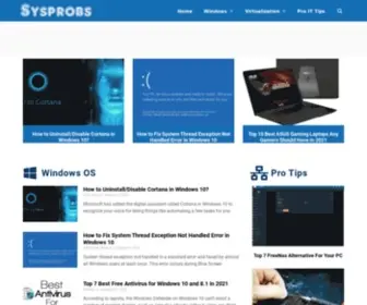 SYSprobs.com(A Tech Blog for Everyone) Screenshot