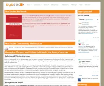 SYssec-Project.eu(SysSec) Screenshot